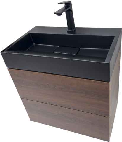 Мебел за баня тъмно дървесен цвят Matera 60 Cherry  B